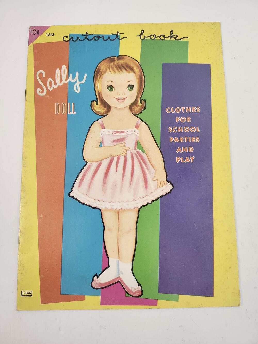 Vintage Sally Doll Cutout Book Retro Mid-Century Lowe Paper Doll Uncut